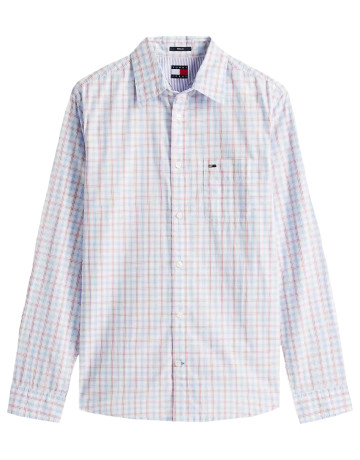 chemise homme  tommy hilfiger tjm reg check poplin shirt