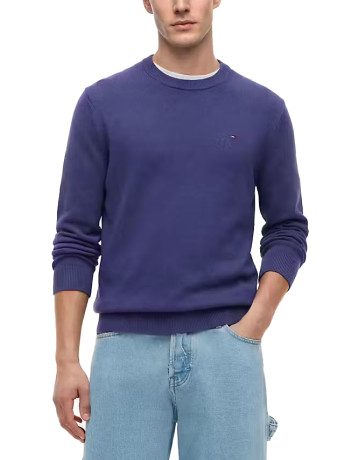maillot homme  tommy hilfiger slim essential light sweater