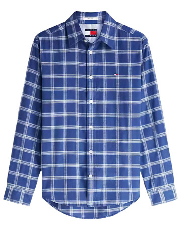 chemise homme  tommy hilfiger tjm reg twill check shirt