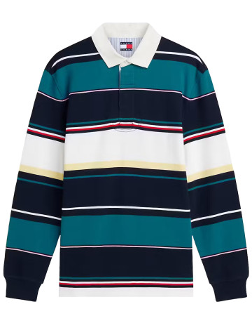 pôle homme  tommy hilfiger tjm rlx stripe rugby ext