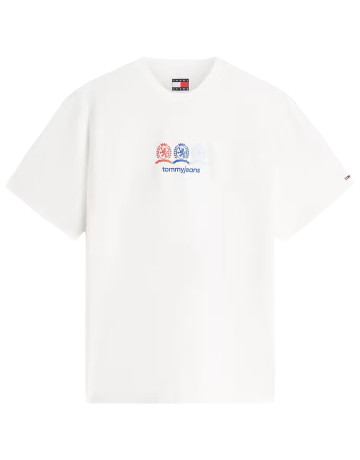 t-shirt homme  tommy hilfiger tjm rlx crest repeat ss t