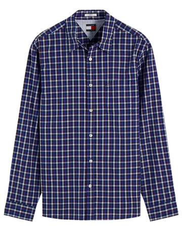 chemise homme  tommy hilfiger tjm reg poplin pattern shirt