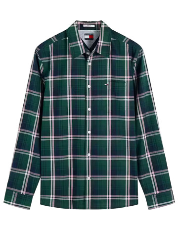 chemise homme  tommy hilfiger tjm reg poplin pattern shirt