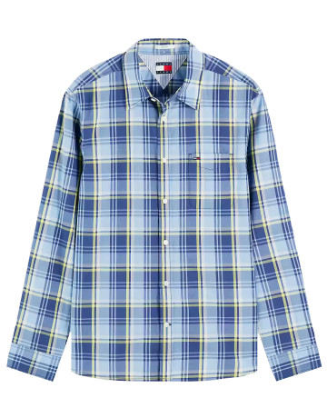 chemise homme  tommy hilfiger tjm reg poplin pattern shirt