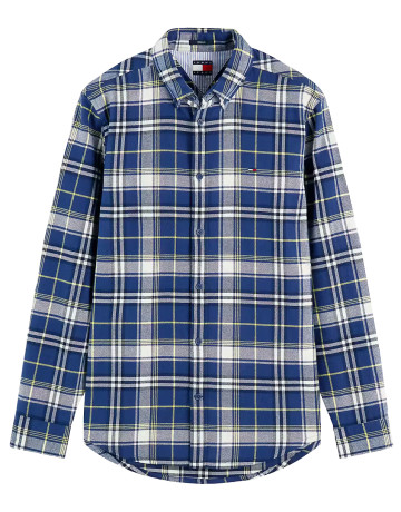 chemise homme  tommy hilfiger tjm reg flannel check shirt ex