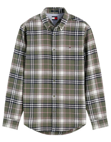 chemise homme  tommy hilfiger tjm reg flannel check shirt ex