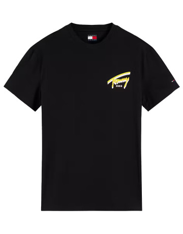 t-shirt homme  tommy hilfiger tjm reg sign backprint tee ext