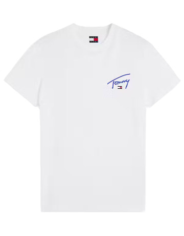 t-shirt homme  tommy hilfiger slim fit signature graphic tee