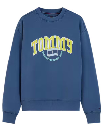 sweat-shirt homme  tommy hilfiger tjm rlx varsity crest cnck