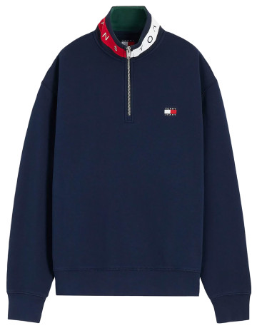 sweat-shirt homme  tommy hilfiger tjm rlx branded collar qz ext
