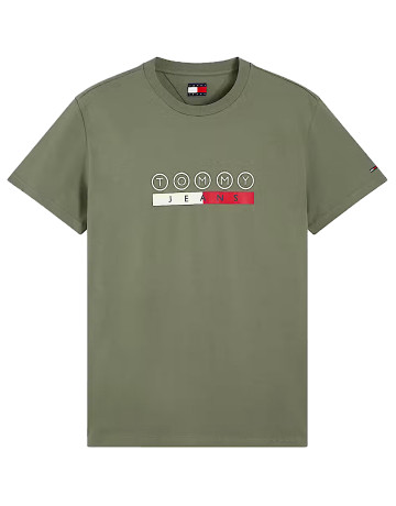 t-shirt homme  tommy hilfiger tjm slim dna play tee ext