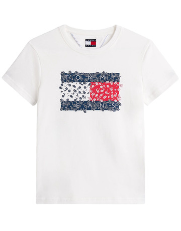 femme tjw reg floral flag tee ybl