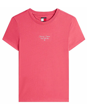 t-shirt femme  tommy hilfiger tjw slim ess logo 1 tee ext