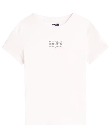 t-shirt femme  tommy hilfiger tjw slim multi linear ss tee