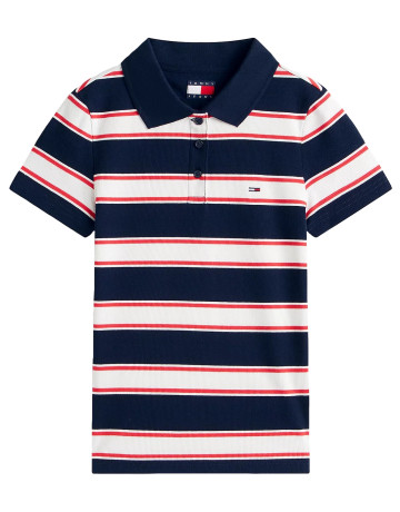 pôle femme  tommy hilfiger tjw slim rib ss pôle