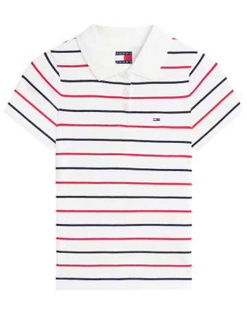 pôle femme  tommy hilfiger tjw slim rib ss pôle