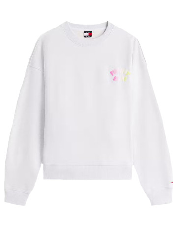 sweat-shirt femme  tommy hilfiger tjw bxy color bubble crew ext