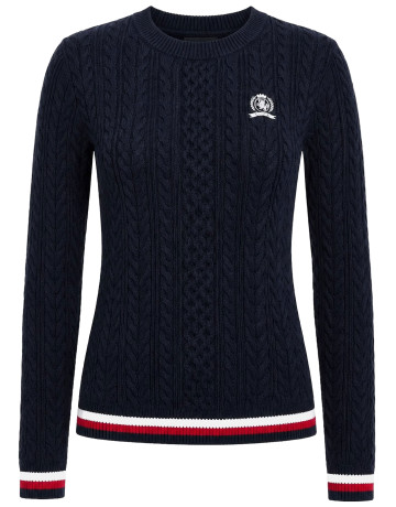 maillot femme  tommy hilfiger tjw rwb tipping sweater