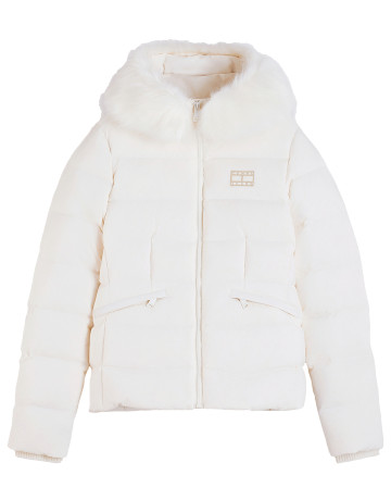 manteau femme  tommy hilfiger tjw slim hood puffer down ext
