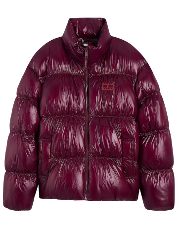 manteau femme  tommy hilfiger tjw high neck shiny puffer dow