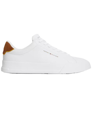 chaussure homme  tommy hilfiger th court lth detail ess