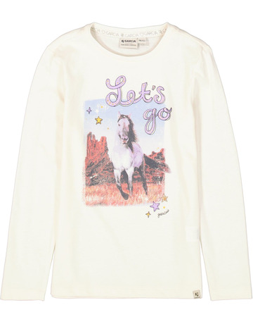 t-shirt fille  garcia jeans h54401_girls t-shirt ls