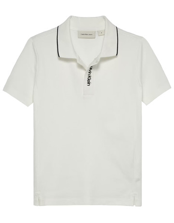 pôle garçon  calvin klein embro. ck logo pique pôle