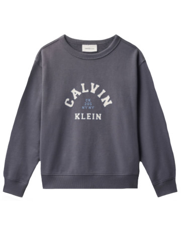 sweat-shirt garçon  calvin klein b varsity cn sweatshirt
