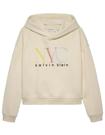 sweat-shirt fille  calvin klein nyc graphic fleece hoodie