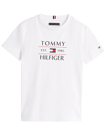 garçon tommy flag hilfiger reg tee ss ybr