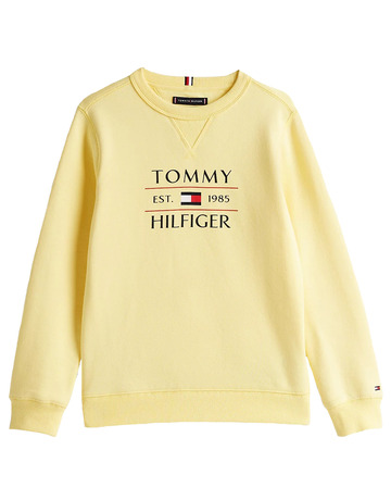sweat-shirt garçon  tommy hilfiger tommy flag hilfiger sweatshirt