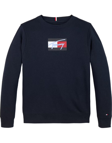 garçon tommy script flag sweatshirt c1g
