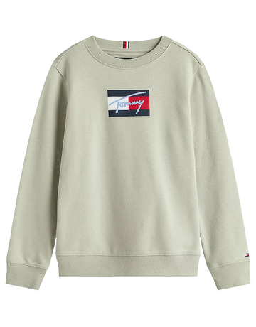 garçon tommy script flag sweatshirt m1c