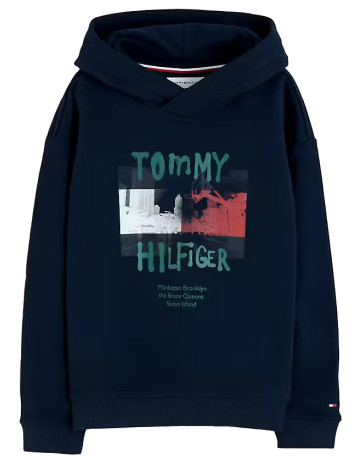 sweat-shirt garçon  tommy hilfiger flag grafitti hoodie