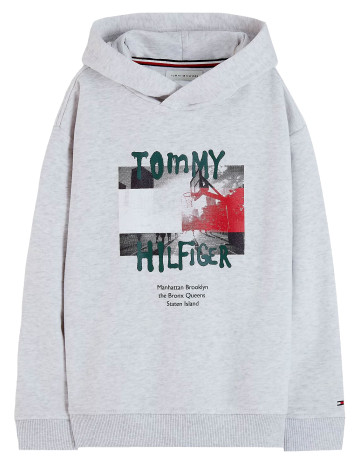 sweat-shirt garçon  tommy hilfiger flag grafitti hoodie