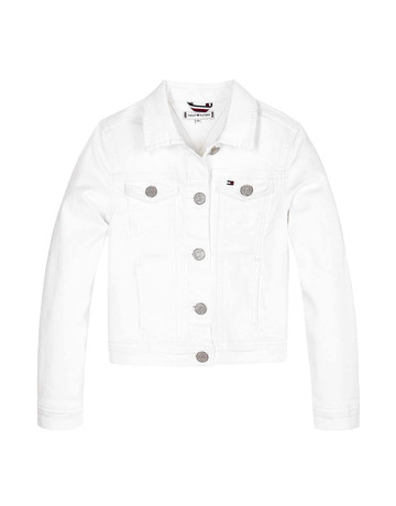 chasseresse fille  th white denim jacket socds