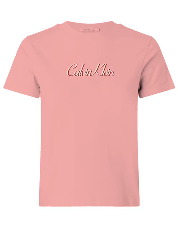 t-shirt femme  calvin klein w ss 20s classic logo tee