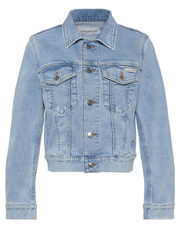 manteau femme  calvin klein w ls classic trucker coastal l