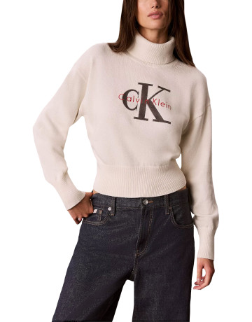 femme w ls logo tneck pullover yas
