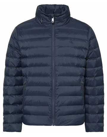 cazadora homme  calvin klein m ls nylon lt wt hooded  fz pu