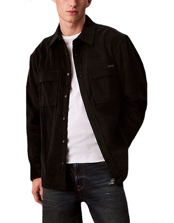 chemise homme  calvin klein m ls corduroy pocket relaxed s