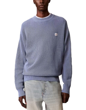 maillot homme  calvin klein m ls ez cotton waffle crwnk sw