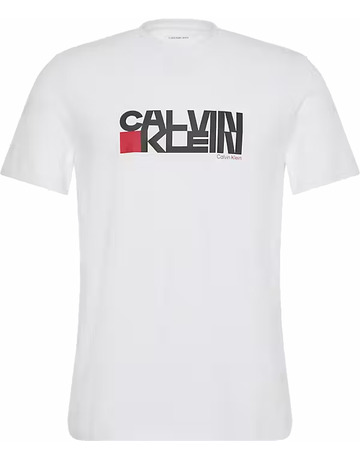 t-shirt homme  calvin klein m ss 30s eu ck redbox graphic