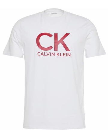 t-shirt homme  calvin klein m ss 30s eu ck calvin graphic