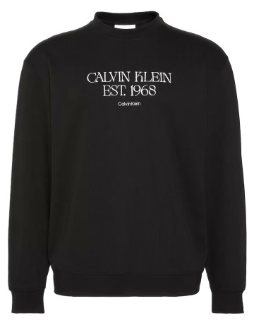 sweat-shirt homme  calvin klein m eu 350terry 1968 nyc graphic