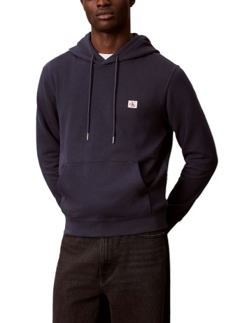 sweat-shirt homme  calvin klein m cl ls 350terry wvn lbl hoodi