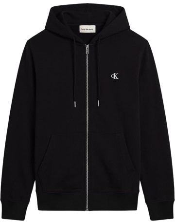 sweat-shirt homme  calvin klein m ls eu 350terry mnogrm fz hoo
