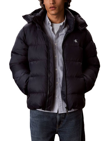 cazadora homme  calvin klein ls nyln zp off hod down pufr j