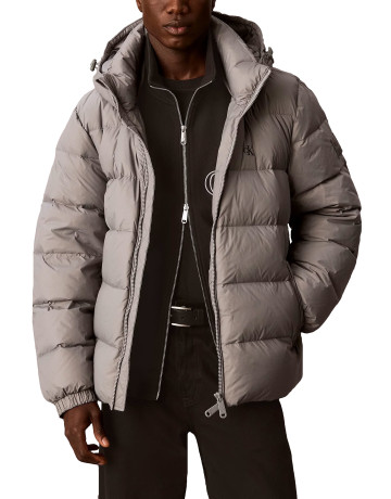 cazadora homme  calvin klein m ls nyln zp off hod down pufr