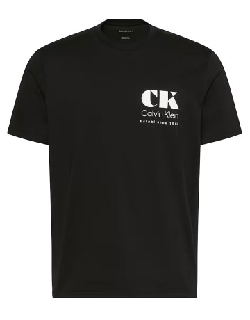 t-shirt homme  calvin klein m ss 30s eu ck resort graphic